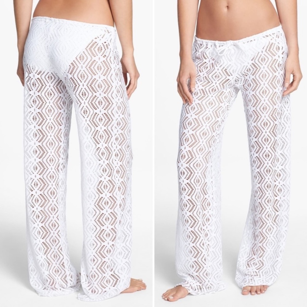 White Becca beach pants